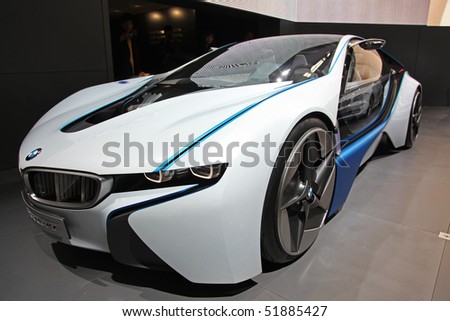 BEIJING - APRIL 27: BMW Vision Efficient Dynamics car is on display at the 2010 Beijing International Automotive Exhibition (Auto China 2010) on April 27, 2010 in Beijing, China.