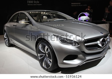 BEIJING - APRIL 27: Mercedes-Benz F800 style car is on display at the 2010 Beijing International Automotive Exhibition (Auto China 2010) on April 27, 2010 in Beijing, China.
