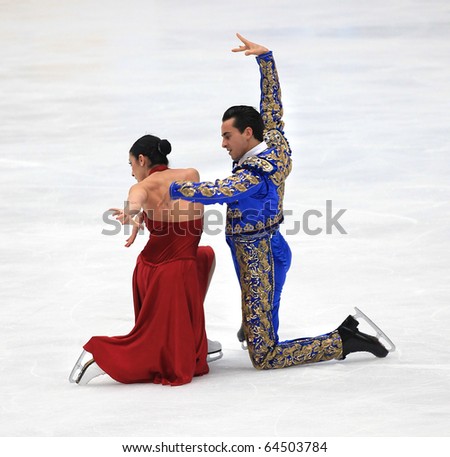BEIJING - NOV 6: Federica Faiella / Massimo Scali of Italy perform in the Ice Dancing-Free Dance event of the SAMSUNG Cup of China ISU Grand Prix of Figure Skating 2010 on Nov 6, 2010 in Beijing, China.