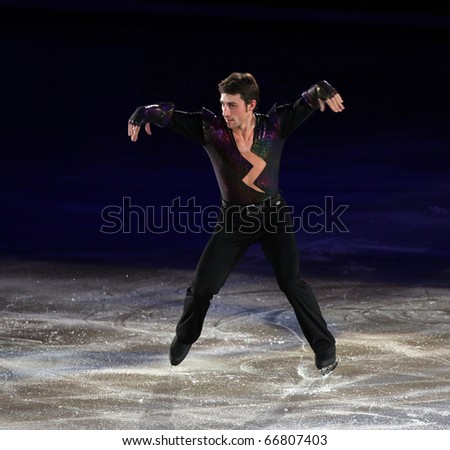 BEIJING - NOV 7: Brian Joubert of France performs in the Gala Exhibition event of the SAMSUNG Cup of China ISU Grand Prix of Figure Skating 2010 on Nov 7, 2010 in Beijing, China.