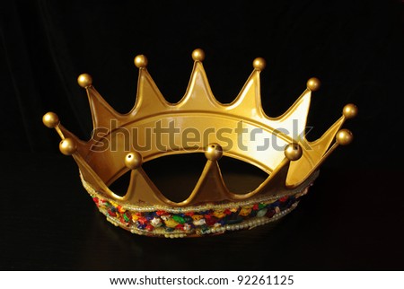 Crown on black