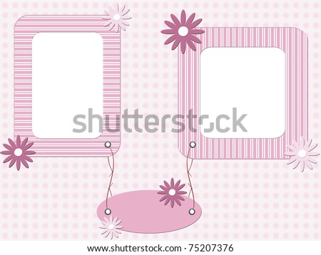 Baby Girl Picture Frames on Pink Baby Girl Photo Frame 75207376 Shutterstock