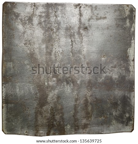 Large size aged metal texture. Old iron background.