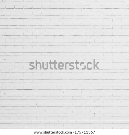 White Brick Wall Background, Texture