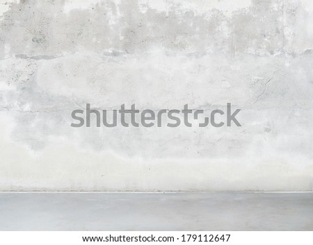 Empty concrete wall and floor.
