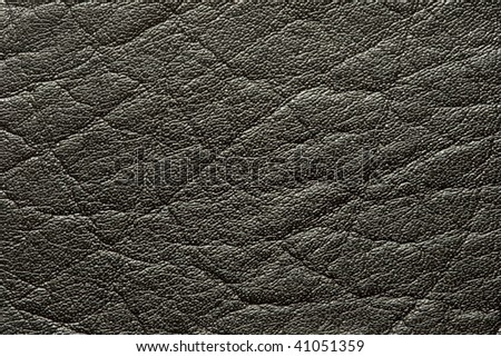 Close up black leather picture for background