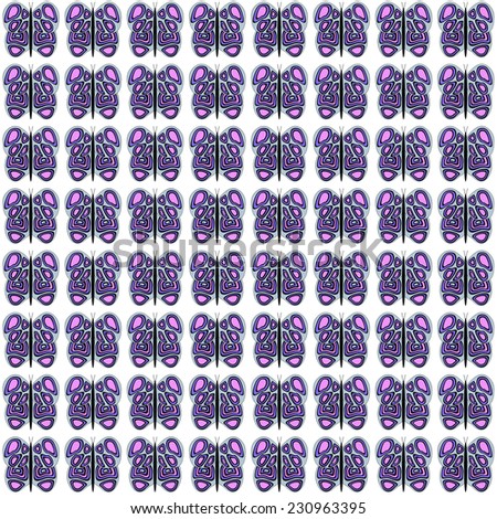 Grey-Pink-Purple Small Butterfly Pattern