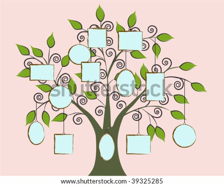 Build Your Family Tree Stock Vector Illustration 39325285 : Shutterstock