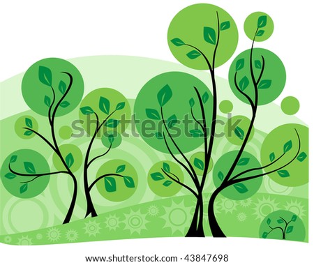 Tree Green Background