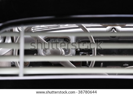 Inside of car through window