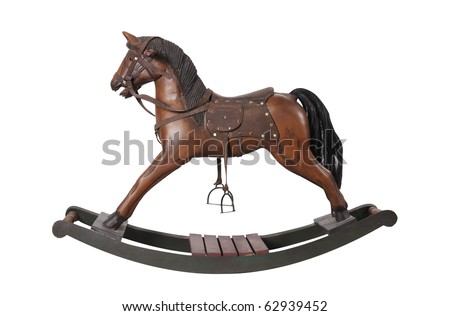 old fashioned spring rocking horse