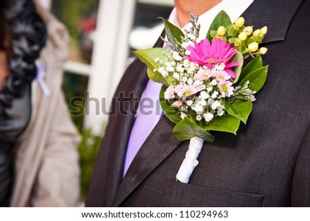 bouquet for the groom