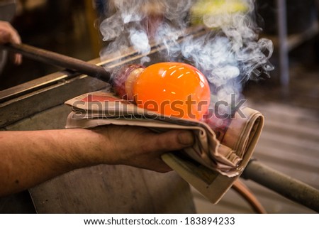 Glassworks glass manufacturing process