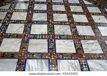 Antique Moroccan Tile Floor