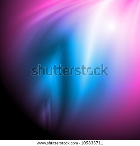 Bright blue and violet wave design. Vector eps 10