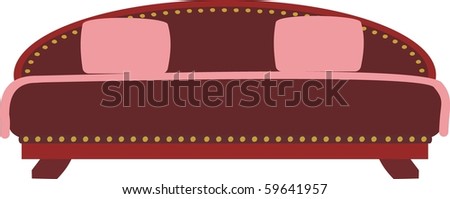 Cartoon Wooden Bed Stock Vector 59641957 : Shutterstock