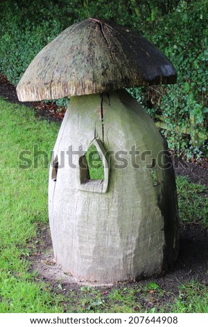 Wooden Toadstool Playhouse.