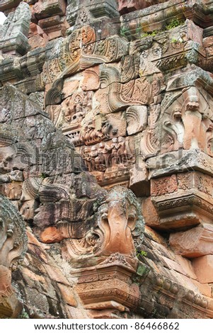 Temple on the Thailand, Cambodia border.