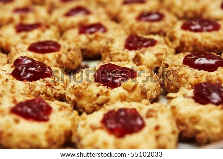 a cookies with jam