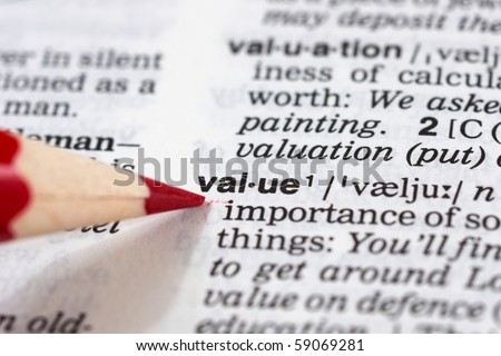 a value definition in a dictionary