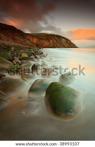 sea stones on a beach, Dingle Bay,Kerry,Ireland