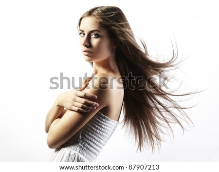 Photo of beautiful woman with magnificent hair