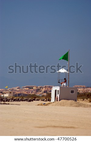 watch tower , sand dune on the coast