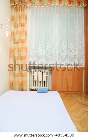 Window in bedroom, small room