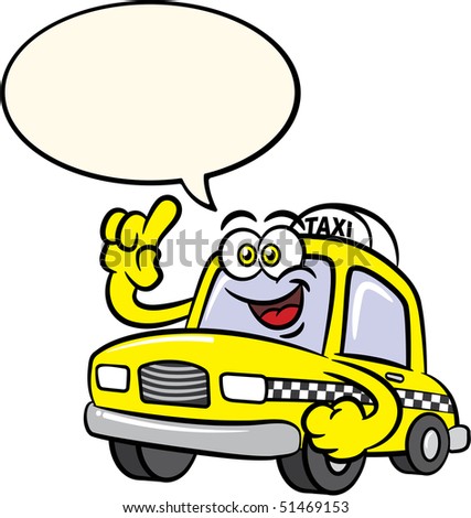 Cartoon Taxi Car