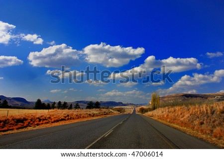 Long road home, Clarens, Free state, south Africa