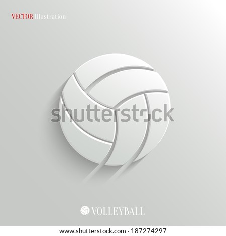 Volleyball icon vector web illustration easy paste to any background Volleyball icon vector web illustration easy paste to any background