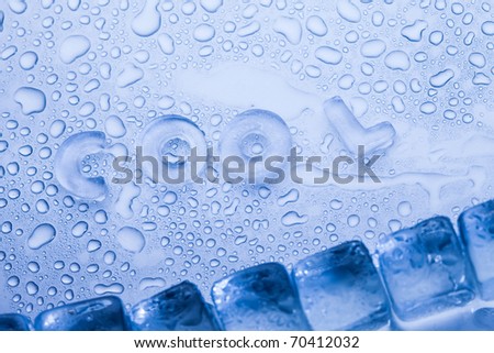 Ice cubes & aqua