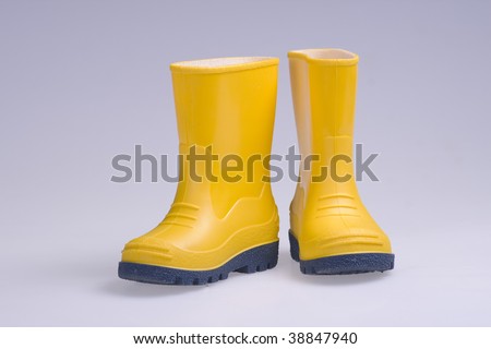 Little yellow rubber boots.