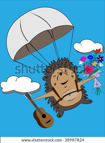 A que ciudad o pais te ha transportado tu lectura actual? - Página 2 Stock-vector-flying-vector-hedgehog-with-flowers-and-guitar-38987824