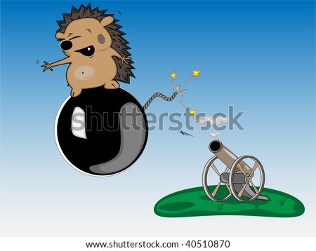 stock-vector-flying-funny-hedgehog-on-a-cannon-ball-40510870.jpg