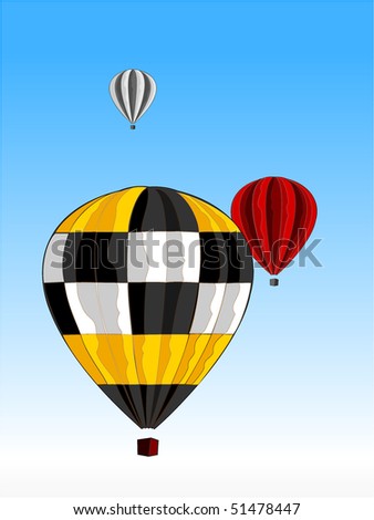 air balloon with coloring of taxi