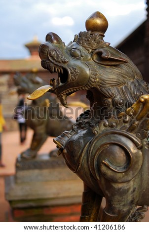 ancient sculpture of durbar square,nepal