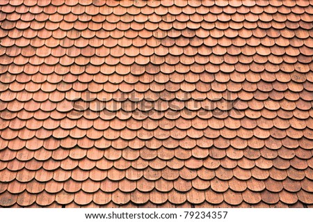 Tiles on old castle roof, architecture background.