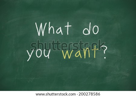 What do you want handwritten on school blackboard