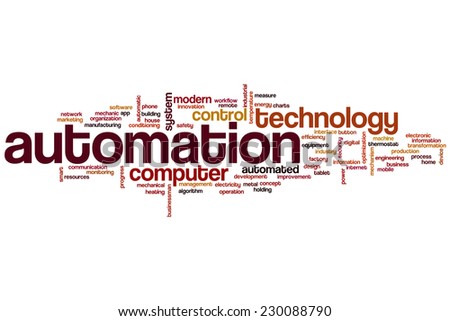 Automation word cloud concept