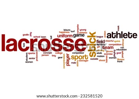 Lacrosse word cloud concept