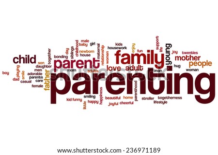 Parenting word cloud concept