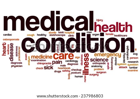 Medical condition word cloud concept