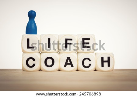 Life coach concept - aim towards helping people identify and achieve personal goals