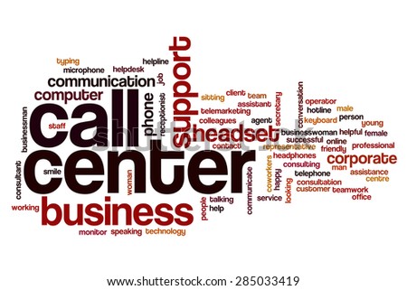 Call center word cloud