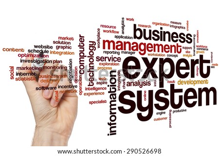 Expert system word cloud concept