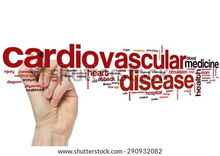 Cardiovascular disease word cloud concept