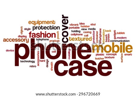 Phone case word cloud