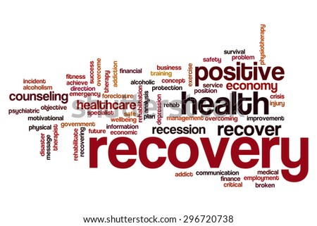 Recovery word cloud