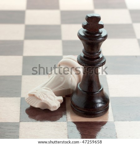 series of chess: the black king